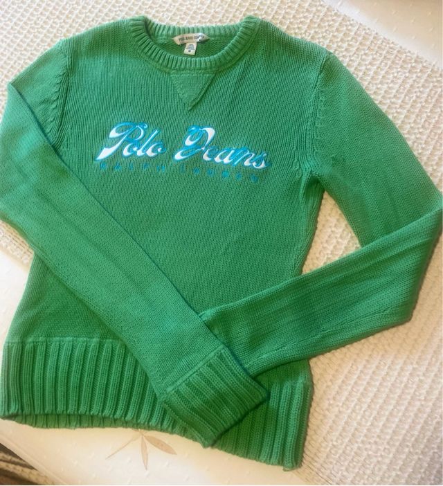 Jersey Polo Jeans Ralph Lauren Verde Mujer