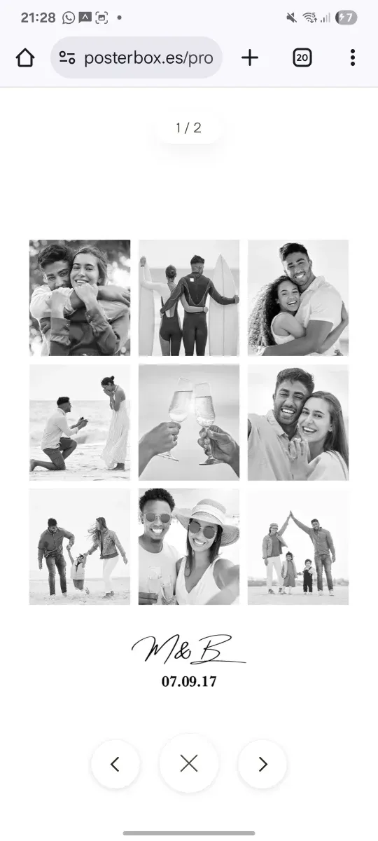 Cuadros personalizados momentos especiales