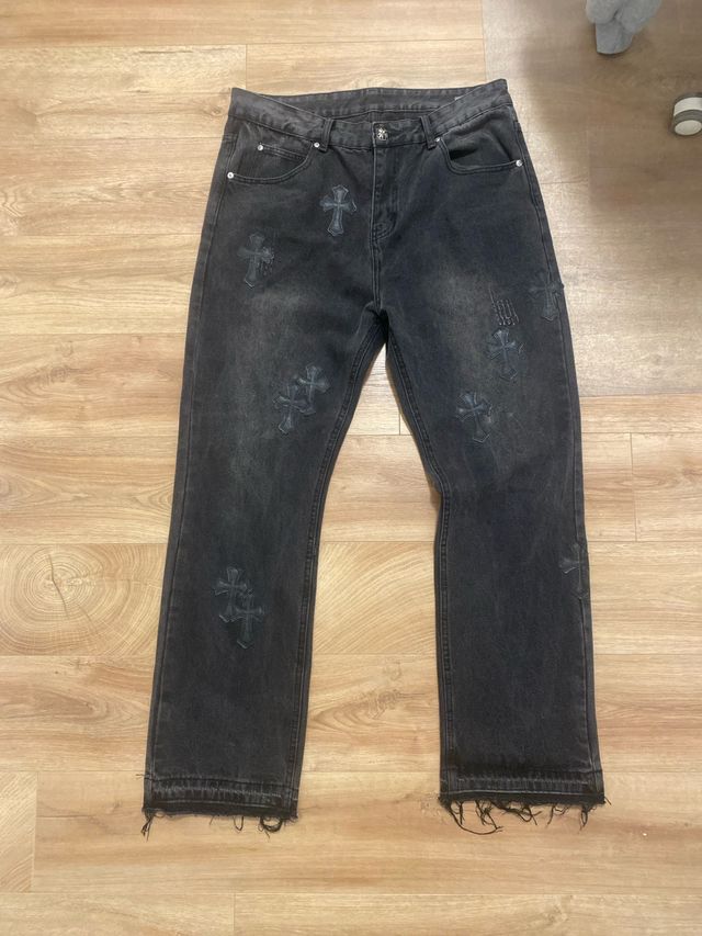 Pantalones Chrome Hearts Negros Talla M