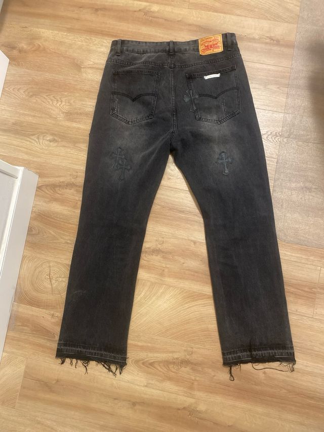 Pantalones Chrome Hearts Negros Talla M