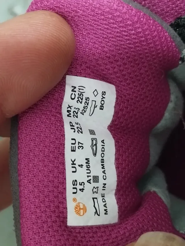 Zapatillas Timberland rosas y grises