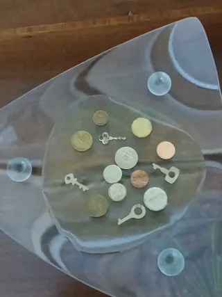 Svuotatasche in vetro design particolare