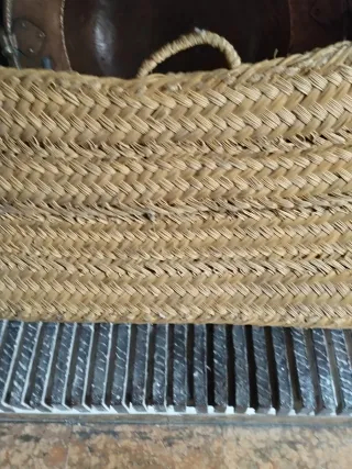 Alfombra de esparto ovalada