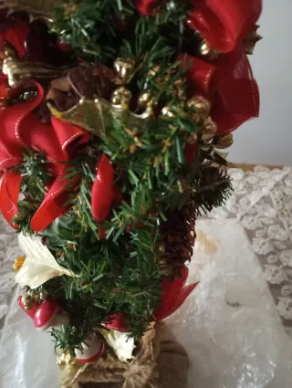 Albero di Natale da Tavolo con Decorazioni