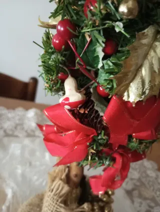 Albero di Natale da Tavolo con Decorazioni