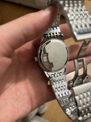 Reloj Paazomu por hombre, Verde y Plateado