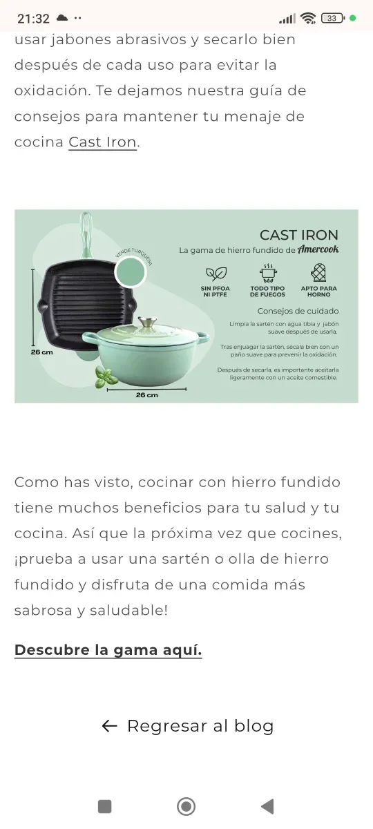 Olla hierro fundido Amercook