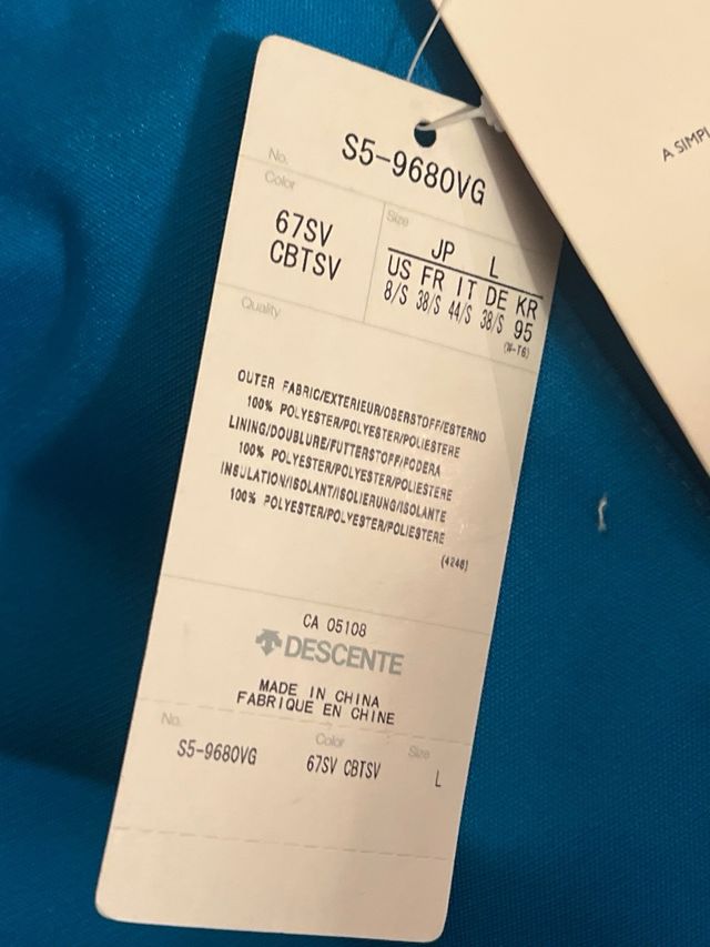 Anorak Esquí Descente Italia Talla M