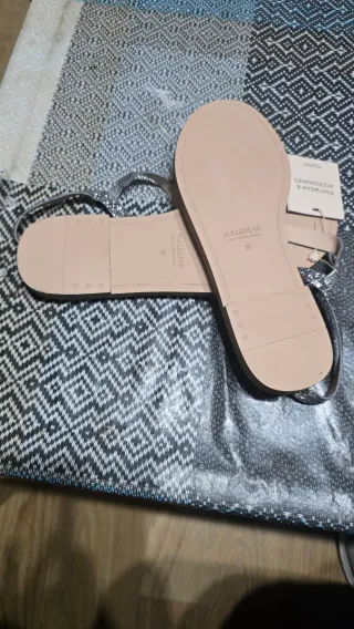 Sandalias Pull&Bear Talla 36 Glitter