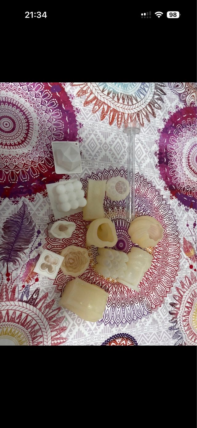 Moldes para velas de silicona