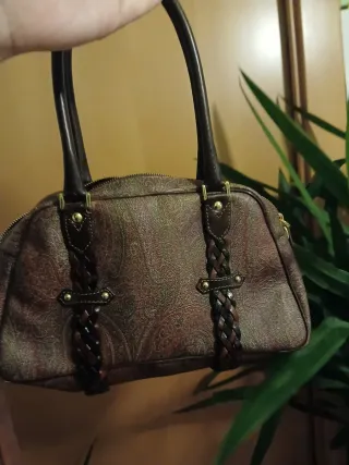 Borsa Etro fantasia paisley marrone