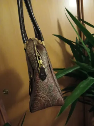 Borsa Etro fantasia paisley marrone