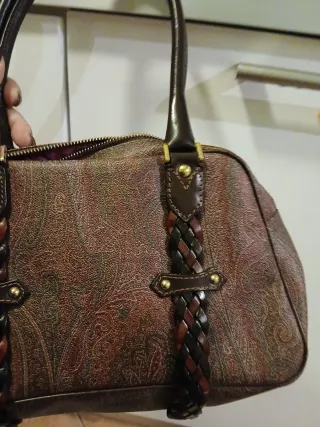 Borsa Etro fantasia paisley marrone