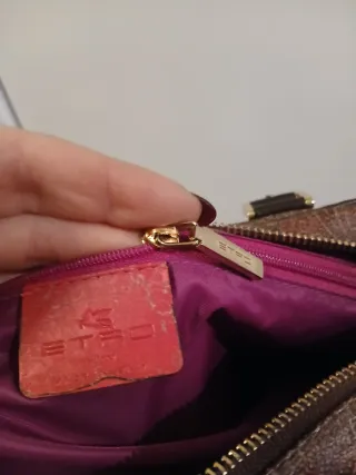 Borsa Etro fantasia paisley marrone