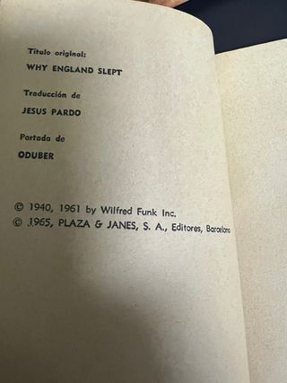 por qué dormía Inglaterra - John F.Kennedy