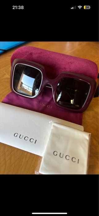 Gafas de sol Gucci originales color burdeos