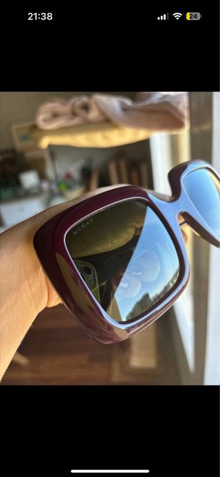 Gafas de sol Gucci originales color burdeos
