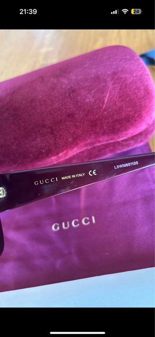 Gafas de sol Gucci originales color burdeos