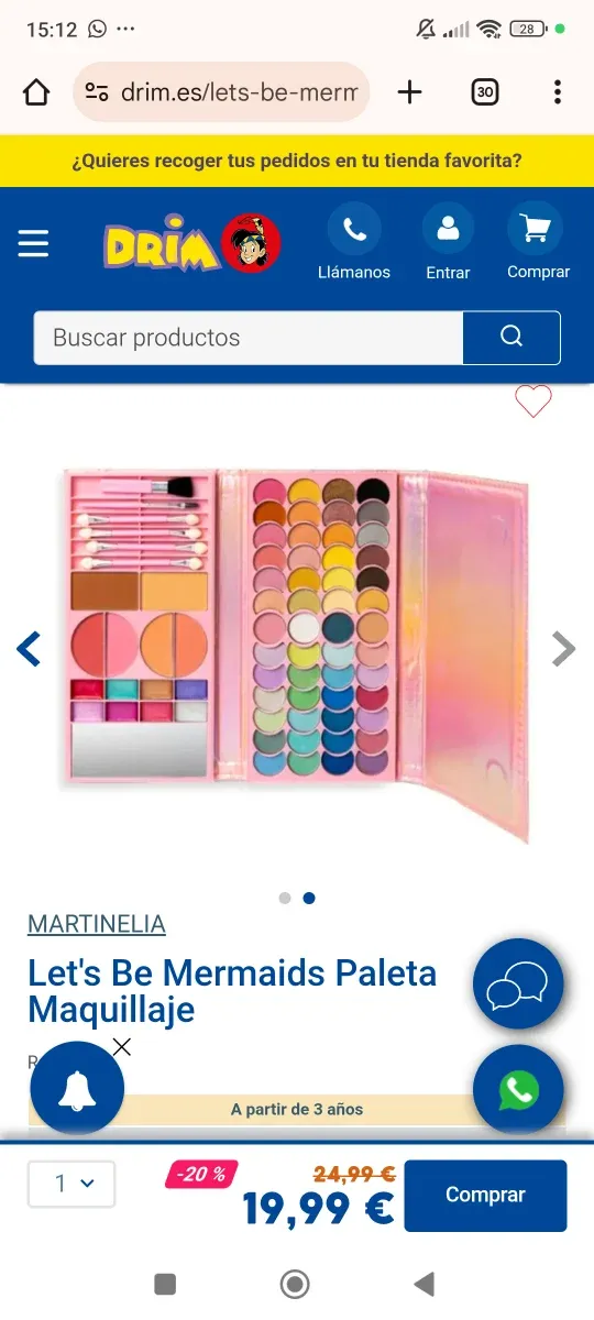 Estuche de Maquillaje Martinelia Let's Be Mermaids