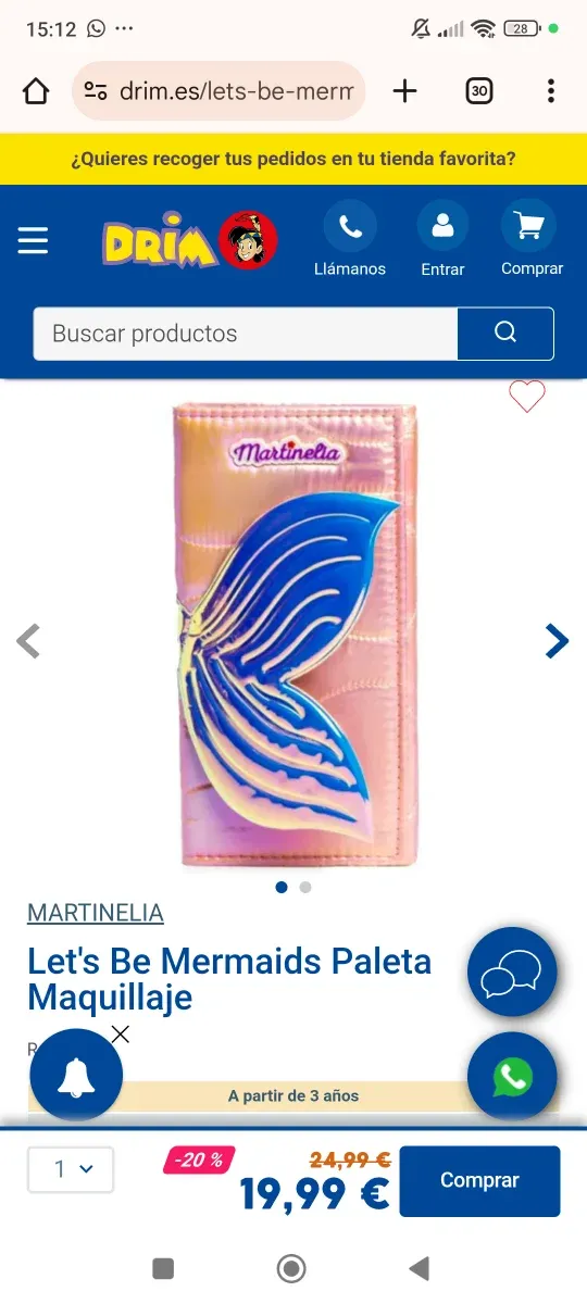 Estuche de Maquillaje Martinelia Let's Be Mermaids