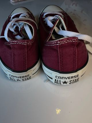 Zapatillas Converse Rojas Talla 37.5 Color granate
