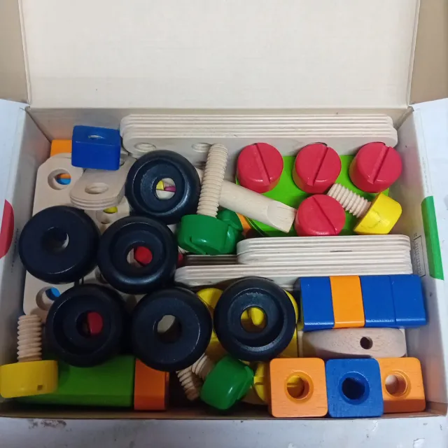 Juego de construcción de madera 69 piezas