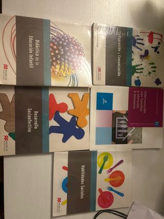 Pack 5 Libros de Grado Superior Educación Infantil