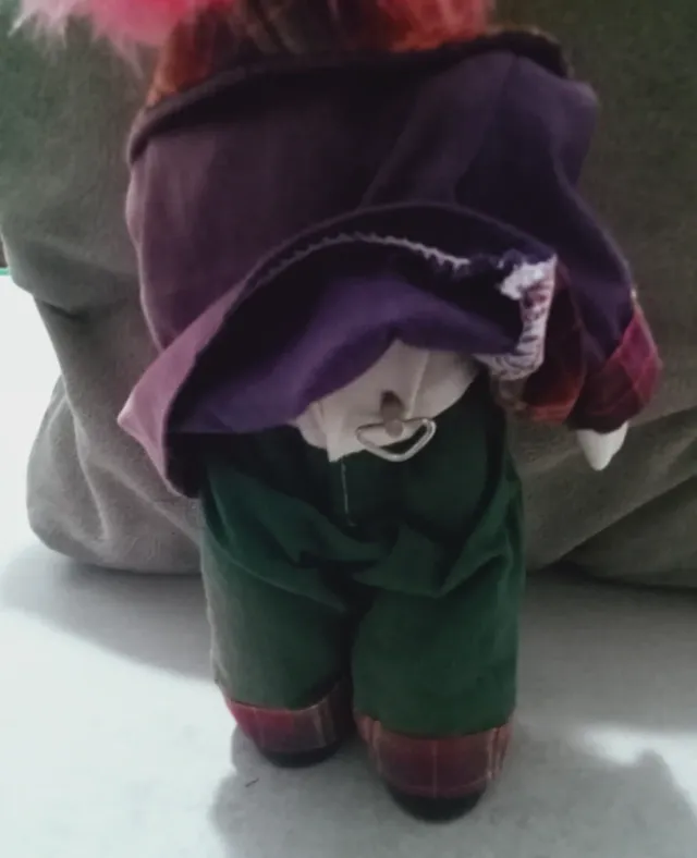 Prezioso burattino clown vintage in porcellana