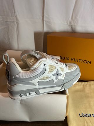 Scarpe Louis Vuitton Grigio Bianco
