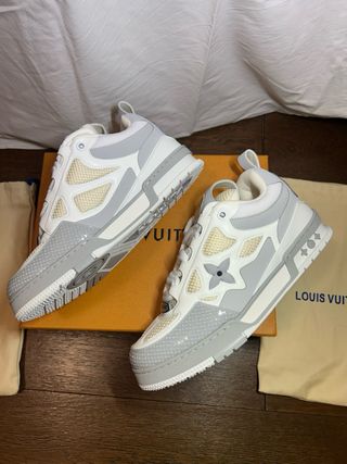 Scarpe Louis Vuitton Grigio Bianco