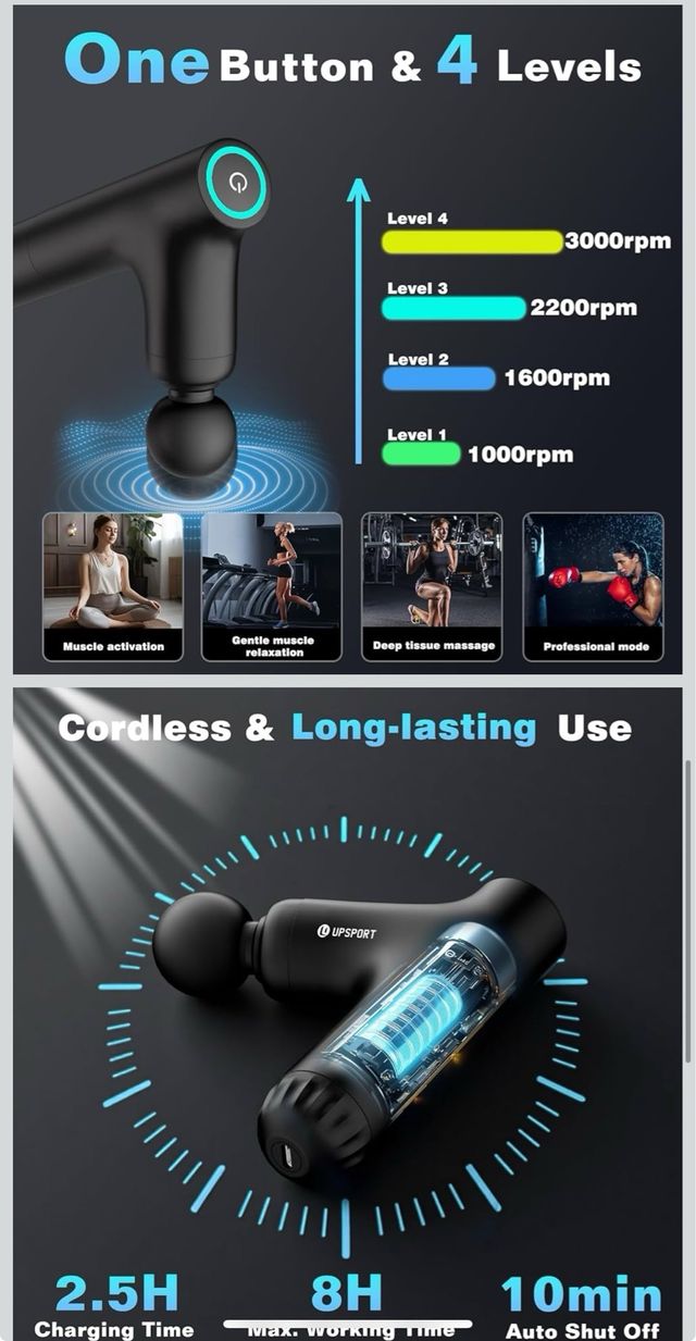 Pistola masaje muscular