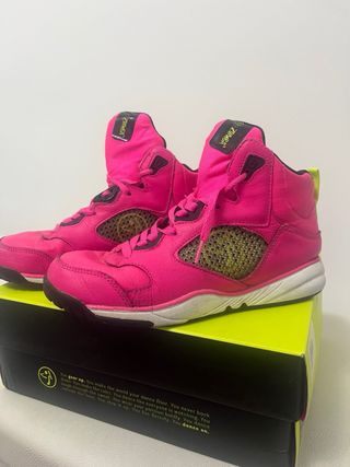 Zapatillas Zumba Mujer Talla 38 Rosa Doradas