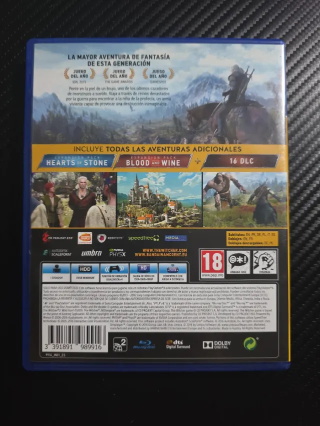 The Witcher 3 Wild Hunt GOTY PS4