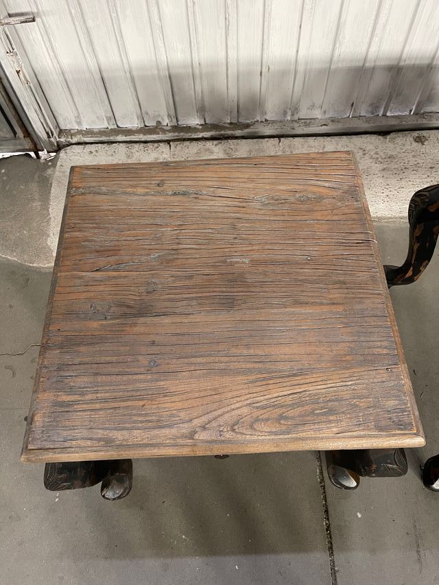 Pareja Mesitas Auxiliares Madera envejecida