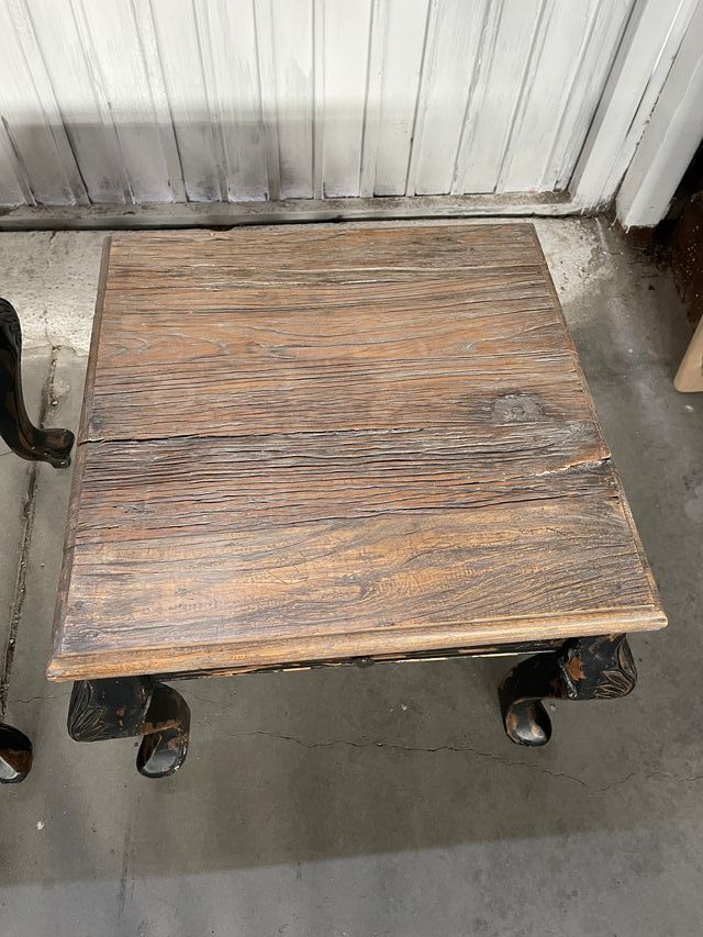 Pareja Mesitas Auxiliares Madera envejecida