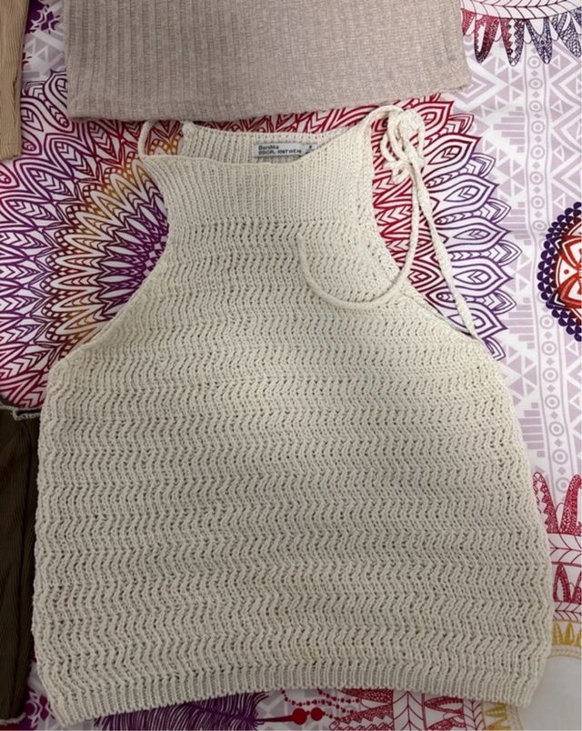 Lote 4 Tops sin mangas mujer