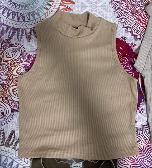 Lote 4 Tops sin mangas mujer