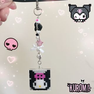Portachiavi My Melody & Kuromi Pixel Art