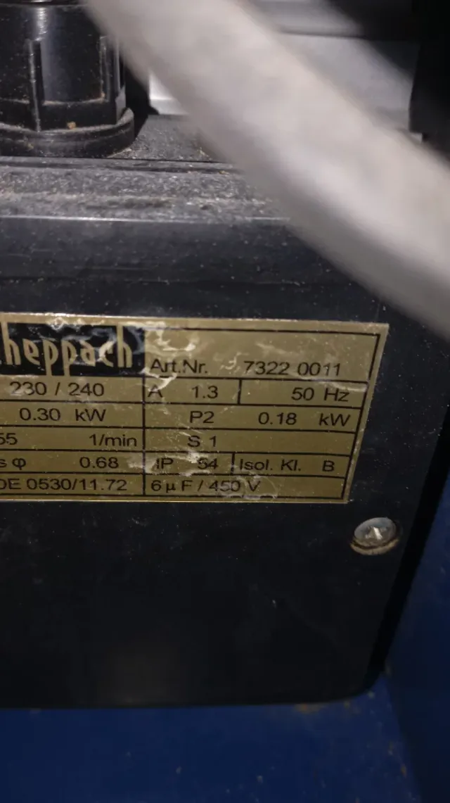 Sierra de cinta azul