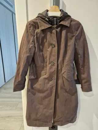 Gabardina mujer talla M marrón