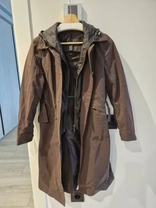 Gabardina mujer talla M marrón