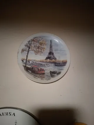 Plato decorativo Torre Eiffel París