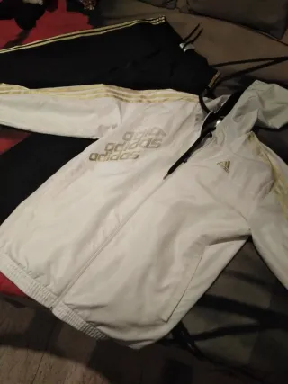 Conjunto Chándal Adidas Blanco y Negro