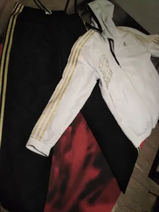 Conjunto Chándal Adidas Blanco y Negro
