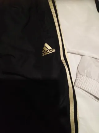Conjunto Chándal Adidas Blanco y Negro