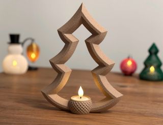 Portacandele Albero Natale