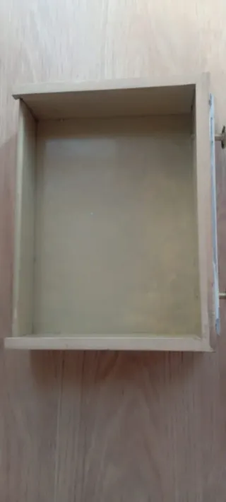 Mueble buffet vintage madera blanco y oro