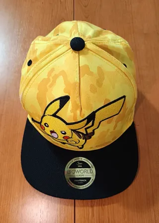 Gorra Pokémon Pikachu original broche strapback.