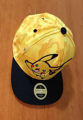 Gorra Pokémon Pikachu original broche strapback.