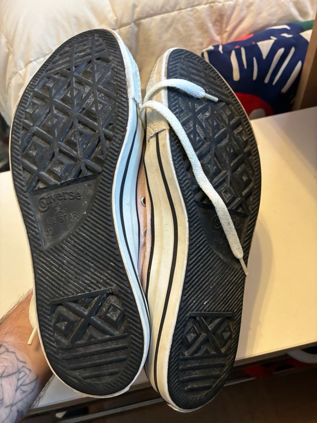 Converse all star bajas rosas talla 10